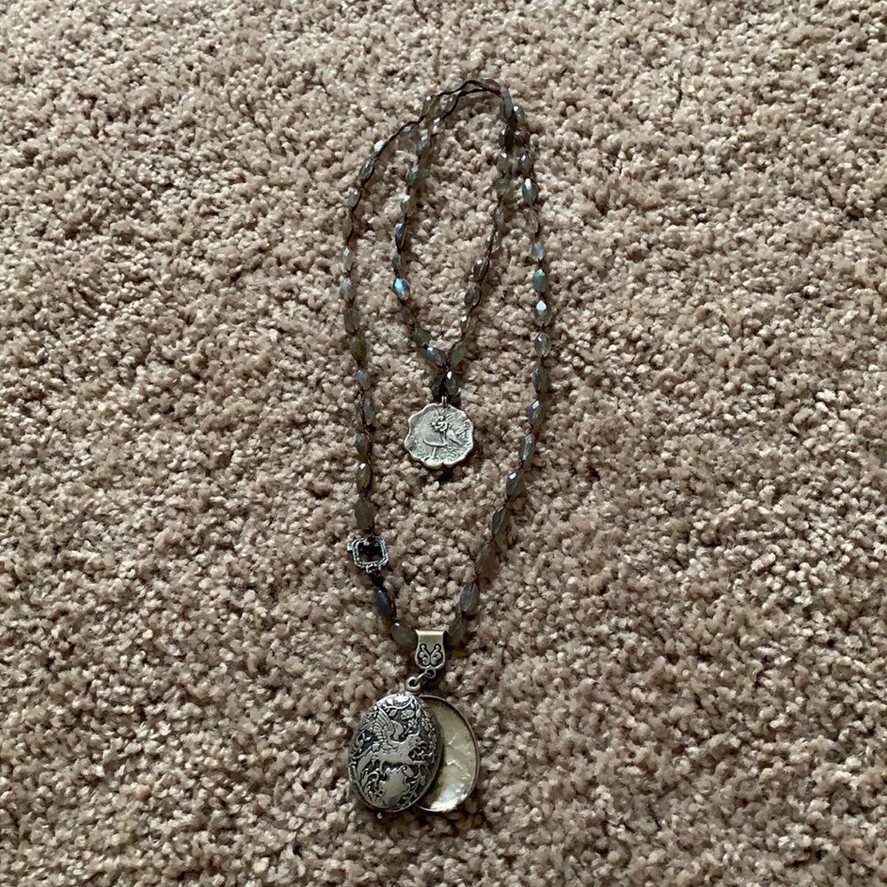 Love Heals laboradite necklace
